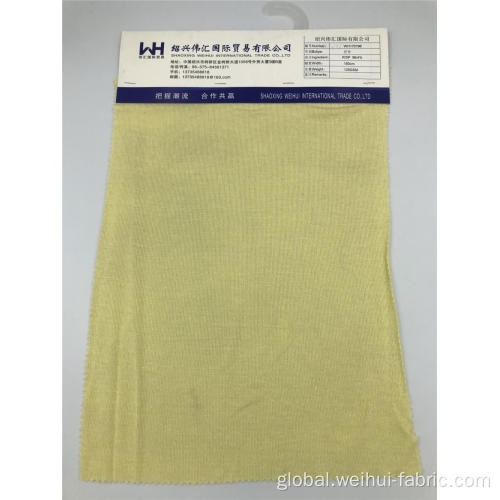 Knitted Jersey High Quality Knitted Fabric Yellow R/SP Fabrics Supplier